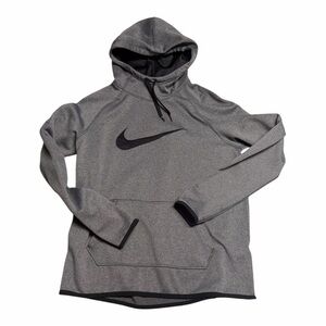 Nike Women’s Medium Dri-FIT Gray Hoodie with Black Logo